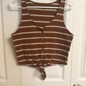 American eagle tie front tank top